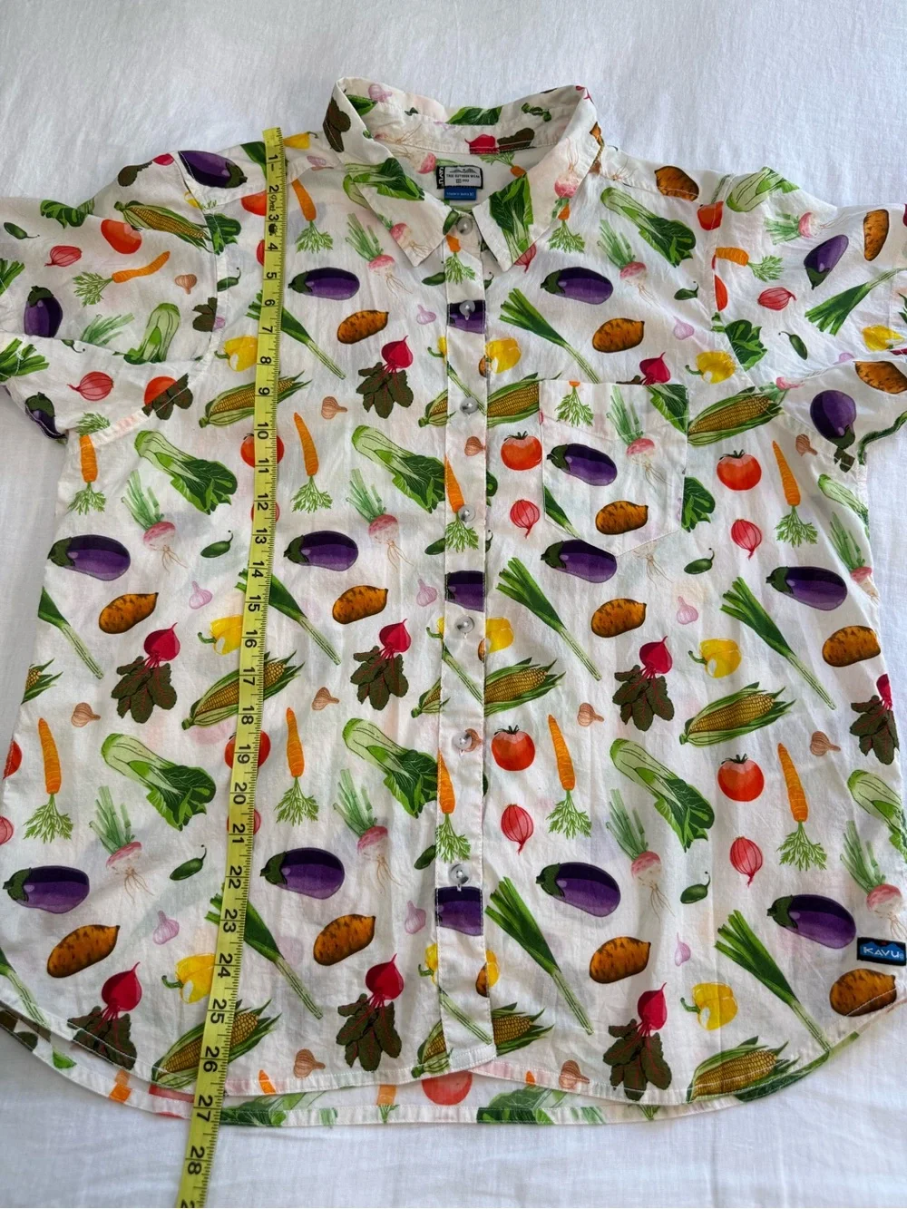 Kavu Girl Party Short Sleeve Shirt Veggie Lover Women’s - Picture 11 of 13